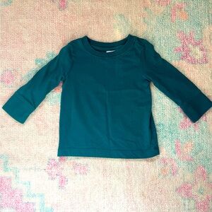 Hanna Andersson Teal Green Long Sleeve Shirt